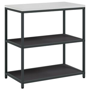 vidaXL Kj&oslash;kkenoppbevaring HATTEM Svart 90 x 50 x 92 cm St&aring;l