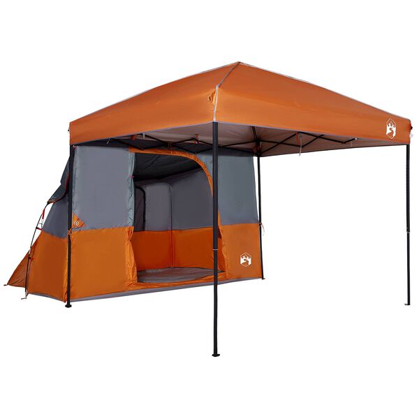 vidaXL Camping Telt Sett med tak 2 pcs Oransje Taffeta og Stoff