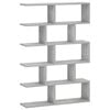 vidaXL Vegghylle Betonggr&aring; 70 x 17 x 101 cm Konstruert tre