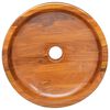 vidaXL Vask heltre teak Φ40x10 cm