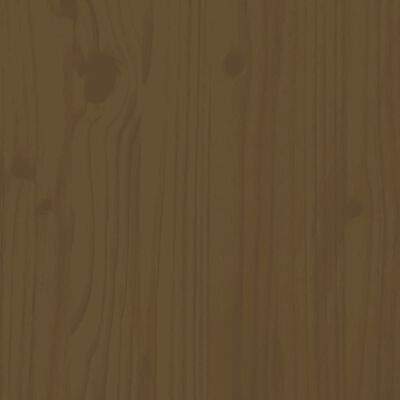 vidaXL Uttrekkbar dagseng honningbrun heltre furu 2x(90x200) cm