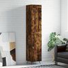 vidaXL Highboard r&oslash;kt eik 34,5x34x180 cm konstruert tre