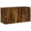 vidaXL Veggmontert TV-benk r&oslash;kt eik 80x30x41 cm