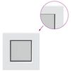 vidaXL Kjellervindu Intern Farge Hvit RISOR 30 x 30 cm