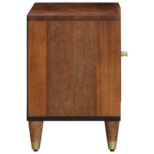 vidaXL TV-skap med hylle Honning brun 80 x 33 x 46 cm Massiv mango tre