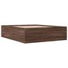vidaXL Sengeramme brun eik 160x200 cm konstruert tre