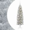 vidaXL Kunstig smalt juletre med julekuler 180 cm 300 LED-lys Varmhvit