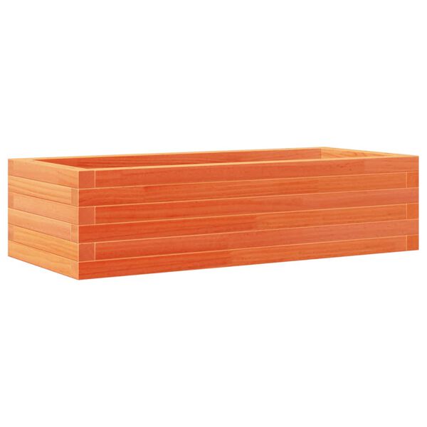 vidaXL Hageplantekasse voksbrun 90x40x23 cm heltre furu