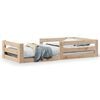 vidaXL Sengeramme uten madrass 75x190 cm heltre furu