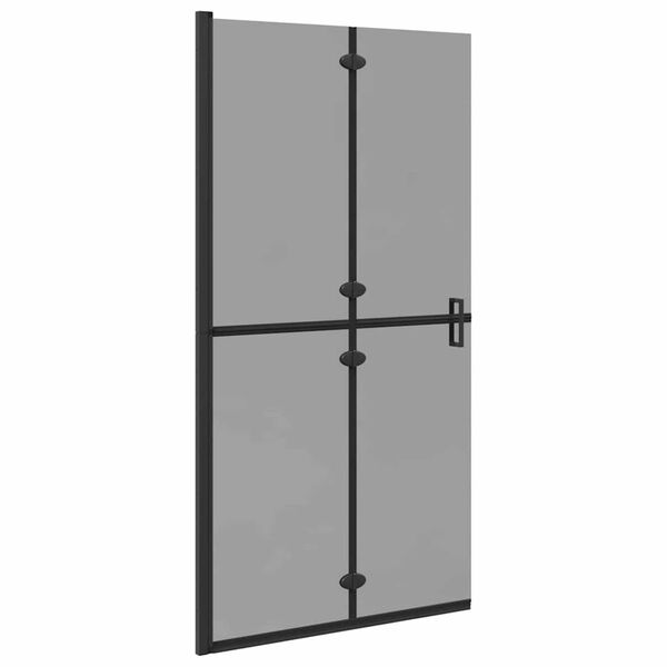 vidaXL Walk-In dusjvegg Svart 90 x 6.5 x 190 cm