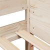 vidaXL Sengeramme uten madrass 80x200 cm heltre furu