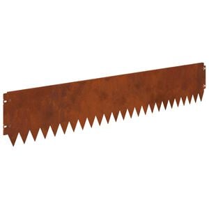 vidaXL Gjerdekant 30 stk. 103 x 20 cm St&aring;l Rusten