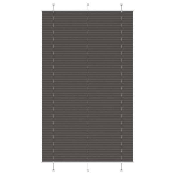 vidaXL pliss&eacute;gardin sort 115x200 cm Stoff Bredde 114,4 cm Polyester