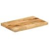 vidaXL Bordplate 50x30x3,8 cm naturlig kant grovt heltre mangotre