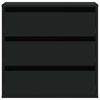 vidaXL Kommode svart 60x41x58 cm konstruert tre