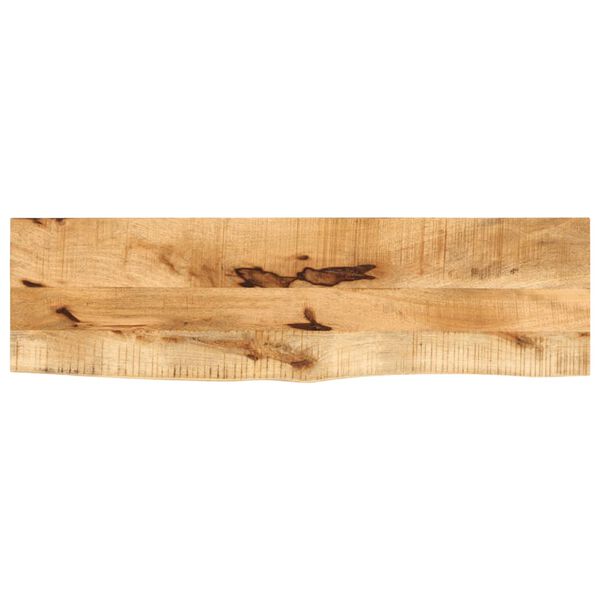 vidaXL Bordplate 120x20x3,8 cm naturlig kant grovt heltre mangotre