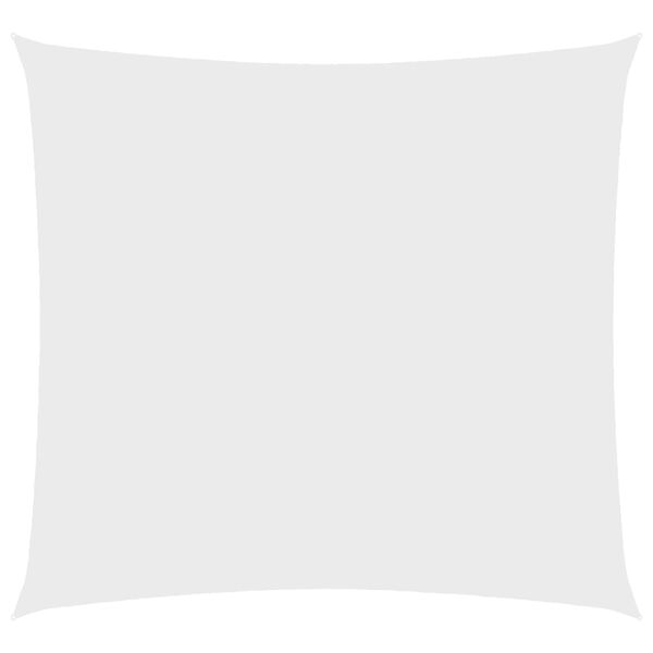 vidaXL Solseil oxfordstoff kvadratisk 5x5 m hvit