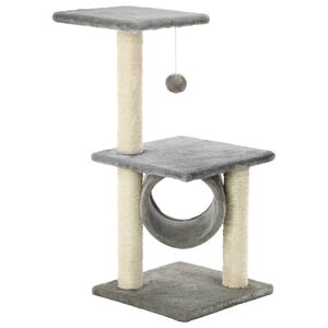 vidaXL Kloretre med klorestolper i sisal 65 cm gr&aring;