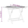 vidaXL Sammenleggbart hagebord 110x110x75 cm heltre teak