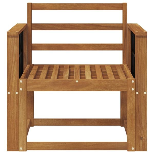 vidaXL Utesofa Solid akasietre Naturlig