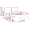 vidaXL Sengestamme med hodegjerde Sonoma 200 x 200 cm Massiv furu