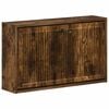 vidaXL Vegghengt skoskap EDE 71 x 17 x 43 cm Konstruert tre R&oslash;kt Eik