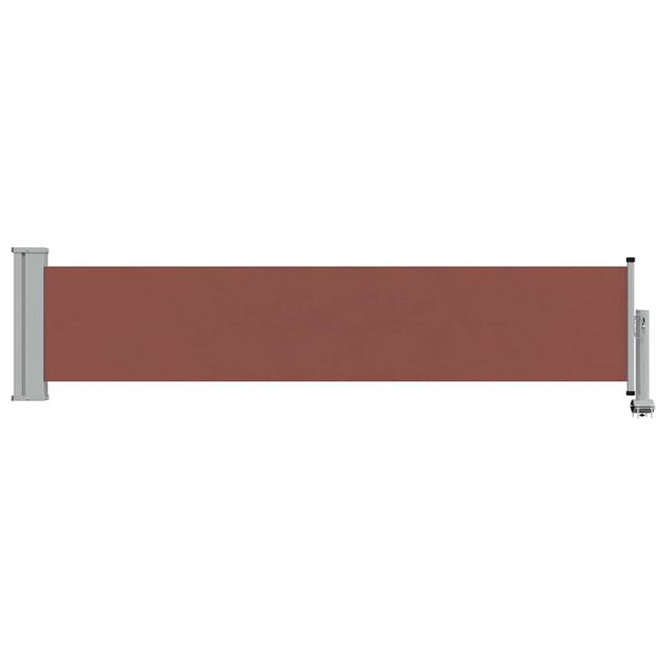 vidaXL Uttrekkbar sidemarkise 60x300 cm brun