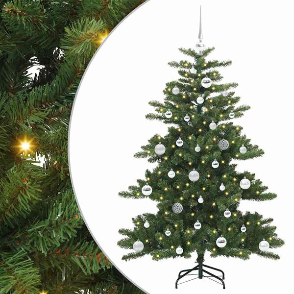 vidaXL Kunstig sammensatt juletre med 150 LED med stativ 150 cm PVC