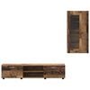 vidaXL TV-benksett med skuff med d&oslash;r FLORIN Gammelt tre Konstruert tre