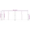 vidaXL Uttrekkbar sidemarkise 140x600 cm bl&aring;
