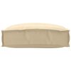 vidaXL Pallepute for sete Beige 50 x 50 x 12 cm Oxford-stoff
