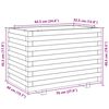 vidaXL Plantekasse 70x40x49,5 cm impregnert furu