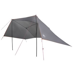 vidaXL Bil telt Gr&aring; og Oransje 308 x 215 x 220 cm Polyester og st&aring;l