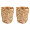 vidaXL Avfallsb&oslash;tter for papir 2 pcs Naturlig 26 x 26 x 29 cm