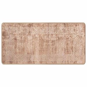 vidaXL Teppe Runner MARSA Hvit 50 x 100 cm Polyester og PVC