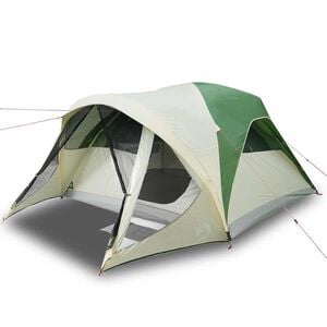 vidaXL Familietelt for camping 6 personer gr&oslash;nn vanntett