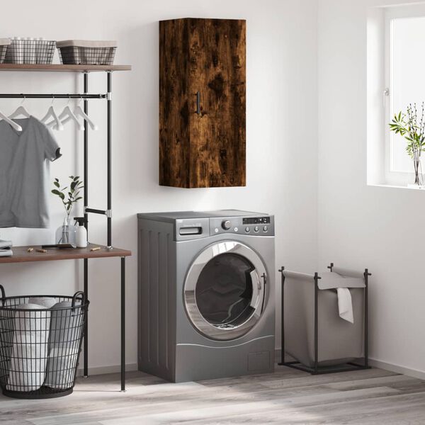 vidaXL Veggskap r&oslash;kt eik 34,5x34x90 cm