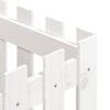vidaXL Plantekasse med gjerdedesign hvit 40x40x40 cm heltre furu