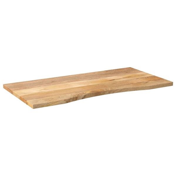 vidaXL Skrivebordsplate med kurve 110x50x2,5 cm heltre grovt mangotre
