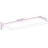 vidaXL Bordplate naturlig kant 70x20x3,8 cm heltre mango