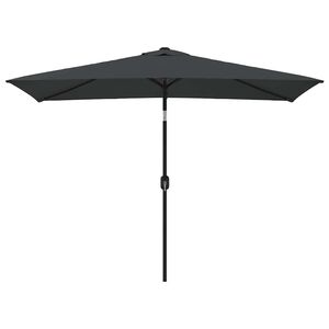 vidaXL Parasoll med metallstang 300x200 cm antrasitt