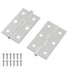 vidaXL Hingse Ensfarget 2 pcs s&oslash;lv 58 x 35 x 1 mm St&aring;l