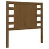 vidaXL Sengegavl honningbrun 81x4x100 cm heltre furu