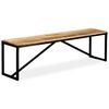 vidaXL Benk heltre mango 160x35x45 cm