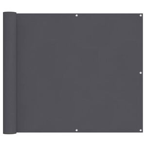 vidaXL Balkongskjerm antrasitt 90x500 cm oxfordstoff