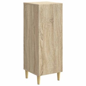 vidaXL Serviesskap Sonoma eik 33 x 34,5 x 90 cm Konstruert tre