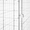vidaXL Utend&oslash;rs hundeg&aring;rd med tak galvanisert st&aring;l 110x220x180 cm