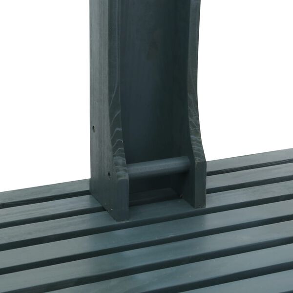 vidaXL Hagedusj antrasitt tre