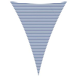 vidaXL Solskygge seil Bl&aring; og hvit 5 x 7 x 7 m 100% polyester Oxford