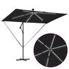 vidaXL Kantilever bananparasol Svart 294 x 200 x 254 cm